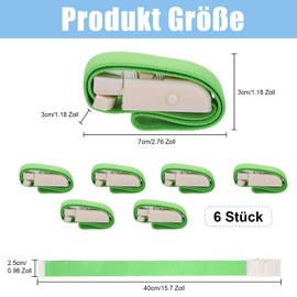 6 Piece Storage Tube Blood Collection Set, Snap-on Tourniquet, 6 Green Vein Traps Blood Collection Set for Practice for Emergency Care Outdoors
