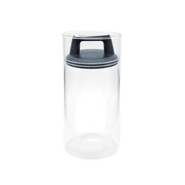 Bewunder Aroma 1x 2-Litre Borosilicate Glass Jars with Vacuum Lid to push out excess air and maintain freshness | Elegant storage of Tea, Coffee, Pasta and other foodstuffs