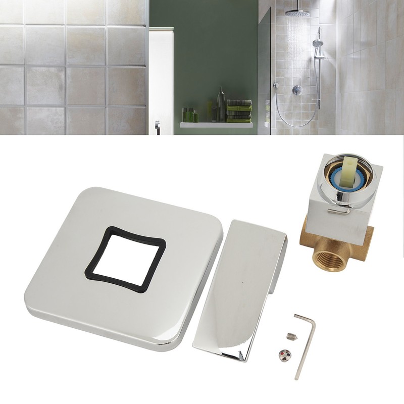 Shower Handle Valve Copper Square Wall Mount Shower Rough In