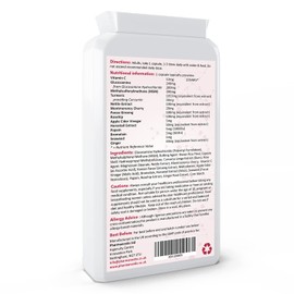 Vegan Glucosamine Plus 120 Capsules - with MSM, Sour Cherry, Rosehip, Ginseng, Seaweed, Vitamin C & Ginger - Plant Based Glucosamine Supplement - Combination Supplements for Joints UK Manufactured