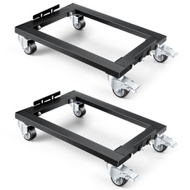 KEDSUM Heavy Duty Furniture Dolly, 1800LBS/PC Moving Dolly with Iron Pipes Reinforced Frame, 24 in. x 16 in. Mover for Moving Furniture, Appliances,2 Pack