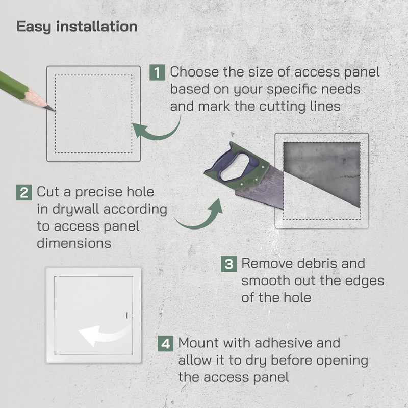 Vent Systems Access Panel for Drywall 10 x 10 Inch