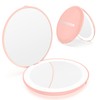 Wobsion Compact Travel Mirror - 1x/10x Magnification, Handheld 2-Sided, Perfect