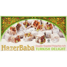 Hazer Baba Turkish Delight Double Roasted Pistachio-rich 350 g (12.25 oz) by Hazer Baba Turkish Delight