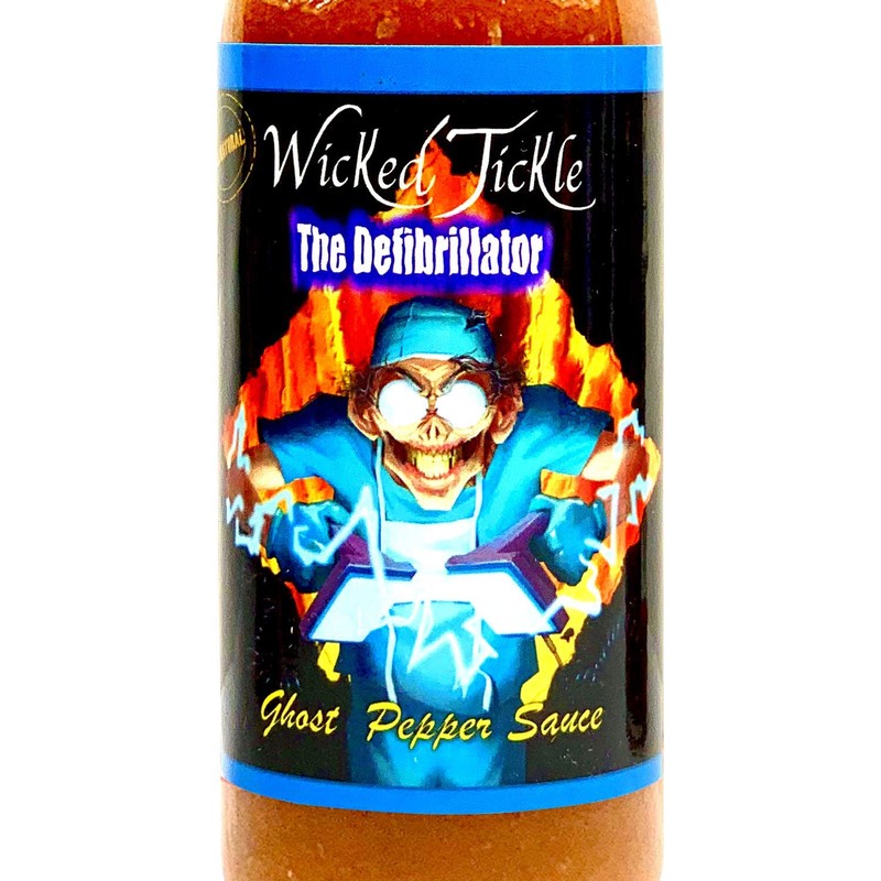 Wicked Tickle Defibrillator Chipotle Ghost Pepper Hot Sauce Extreme Heat