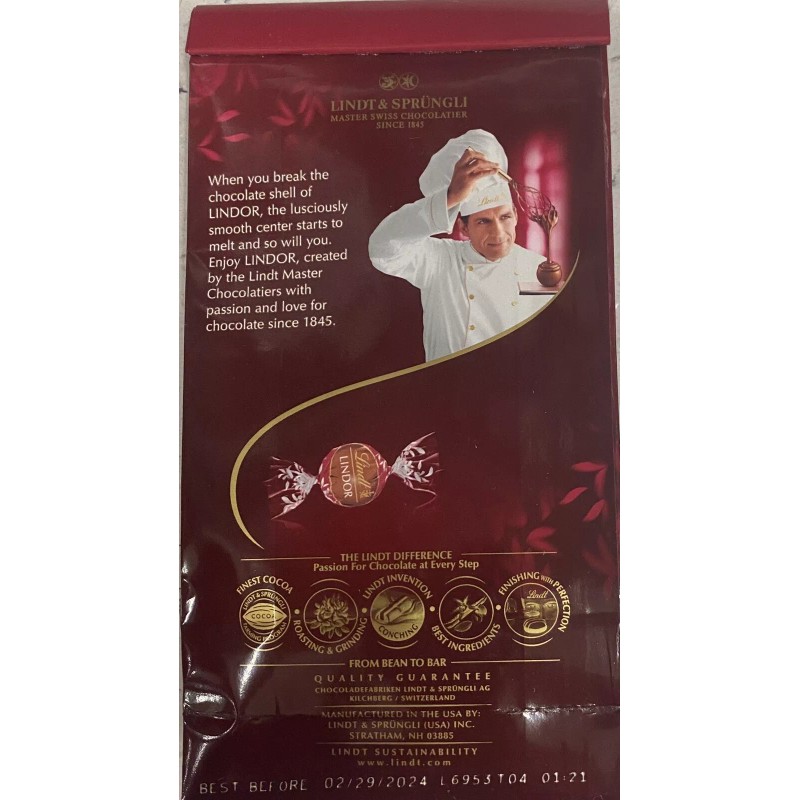 Lindt NEW Lindt Lindor DOUBLE MILK CHOCOLATE Truffles 5.1 oz