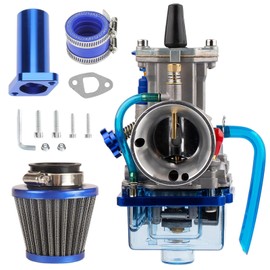 PWK 24mm Carburetor Performance Carb Kit for Predator 212cc 196cc Coleman CT200U BT200X Mini Bike KT196 Go Kart GX160 GX200 6.5hp Clone Engine with Air Filter Intake Manifold