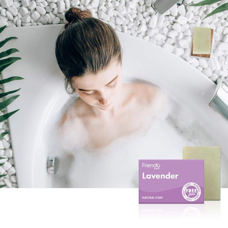 Friendly Soap Handmade Natural Lavender Soap - Relaxing, Indulgent, Exfoliating