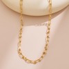 YUJIE Dainty Paperclip Chain Necklace Choker for Women Minimalist Curb