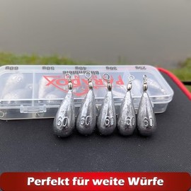 Paradox Fishing Birnenblei Set 5X 60g I Blei Angeln Grundblei Angeln Angel Gewichte Angelzubeh√∂r