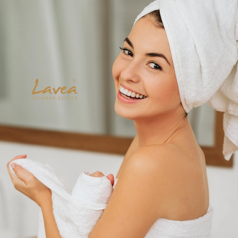 Lavea Elena Terry Towel Set of 10 Flannel 30 x