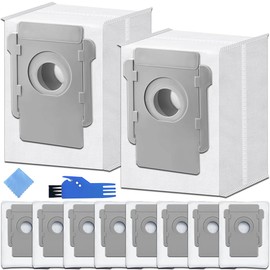 EATBALE Vacuum Dust Bags Replacement for Roomba E5/E6/E7/i8+/s9/i3+/i4+/i6/i6+/i4/i7+/i8/i7/i7 Plus/i3/j7/j7+/s9 Plus Series Clean Base, Automatic Dirt Collection Disposal Bag Accessories (10 Packs)