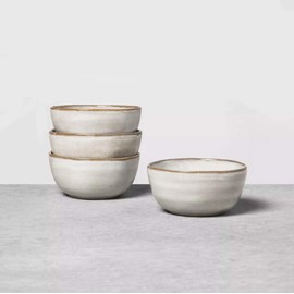 Reactive Glaze Dinnerware Collection - Hearth & Hand with Magnolia (Set of 4, Gray Dinner Plate)
