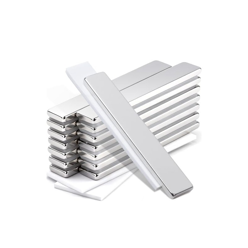 MAGXCENE 16pcs 60x10x3mm Super Strong Magnet Neodymium Magnet Rectangle Magnet