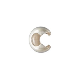 Unbranded 925 Sterling Silver 3.2mm Crimp Cover Bead 25pcs #5402-32