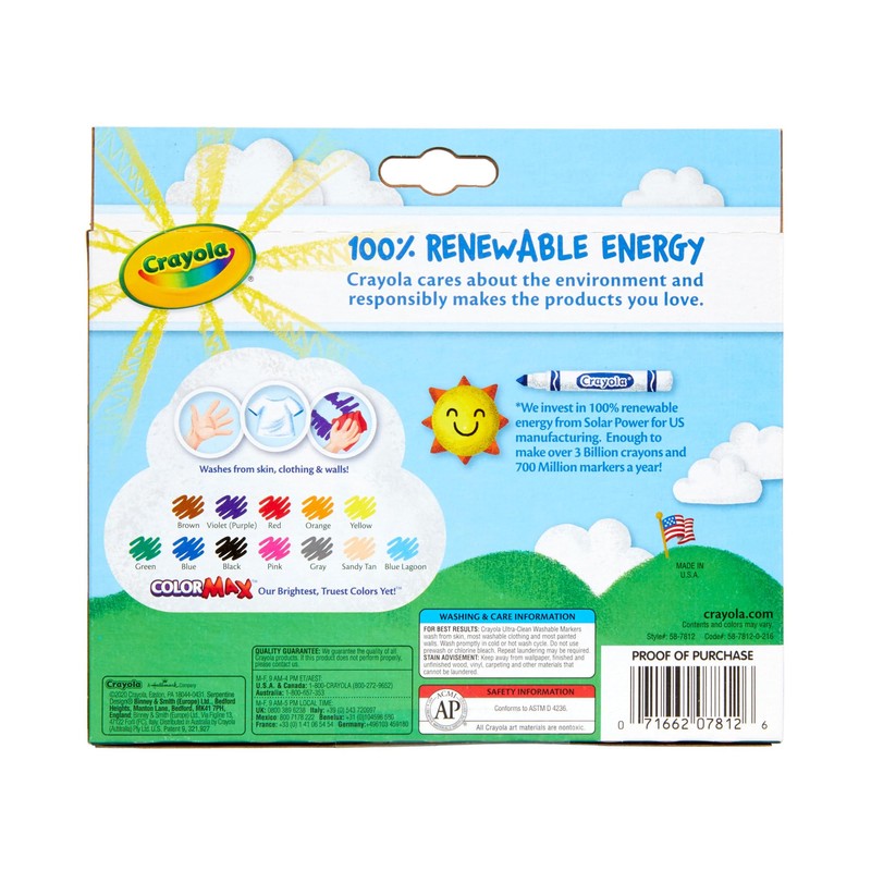 Crayola Ultra Clean Markers 12ct