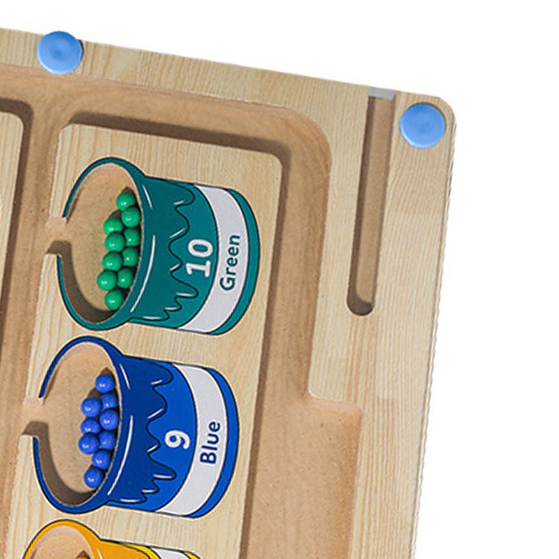Children Magnetic Color Number Maze Fine Motor Skill Brain Training