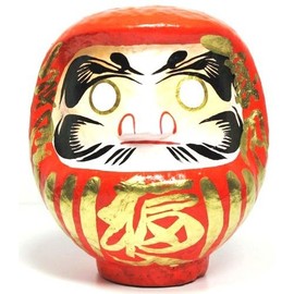 群馬県 伝統工芸品 高崎張り子 縁起物 達磨 だるま ダルマ 目なし達磨（中）