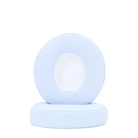 Replacement Ear Pads Compatible with Beats Solo 2.0 Solo 3.0 Wireless Headphones Soft Comfort Protein Leather Memory Foam Resilient (White)