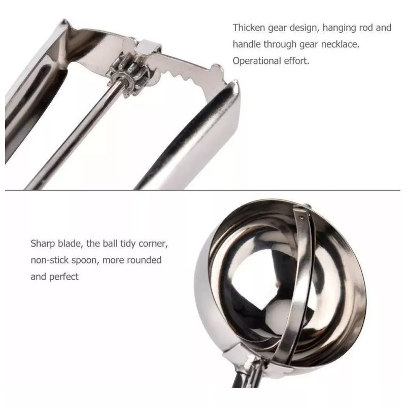 Molin Cuchara Ice Cream Acero Para Bolas De Nieve Helados