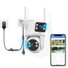 OOSSXX (2-Way Audio & Auto Tracking) Dual Lens PTZ Outdoor