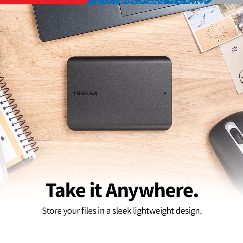Toshiba Canvio Basics 1TB Portable External Hard Drive USB 3.0,