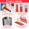 Universal Integrated Rubber Nozzle Tool Kit, 24Pcs Reusable Stainless Steel