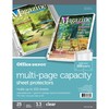 Office Depot Top-Loading Sheet Protectors, Heavyweight, Clear, Expandable, Box of