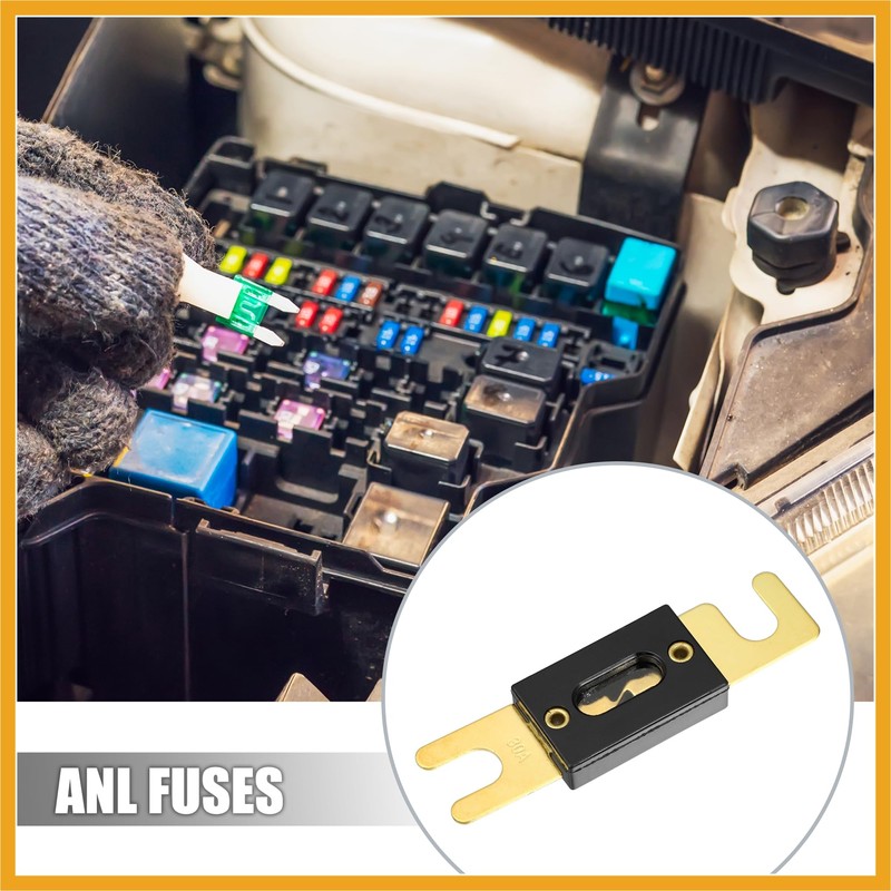Partuto 2pcs Fuse Replacement 30A ANL Fuses Car Audio Fuse