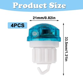 Editbar 4pcs Automatic Fishing Bite Alarm - LED Fishing Bite Alarm with Sound & Light Alarm, Waterproof Electronic Bite Alarm, Highly Sensitive & Wind Resistant, for Night Fishing & Day Fishing