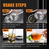 Tea strainer, tea infuser, stainless steel tea strainer set for