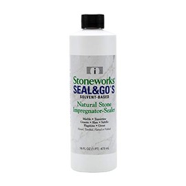 Seal & Go (S), (1 Pint) Solvent-Based impregnator/Sealer That Provides Superior Stain Protection for All Natural Interior and Exterior Stone Such as Marble, Granite, Slate, Flagstone and Limestone