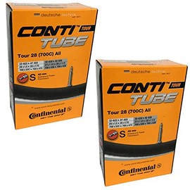 Continental Tour 28 700 x 32-47c Bike Inner Tubes - Presta 42mm Valve (Pair)