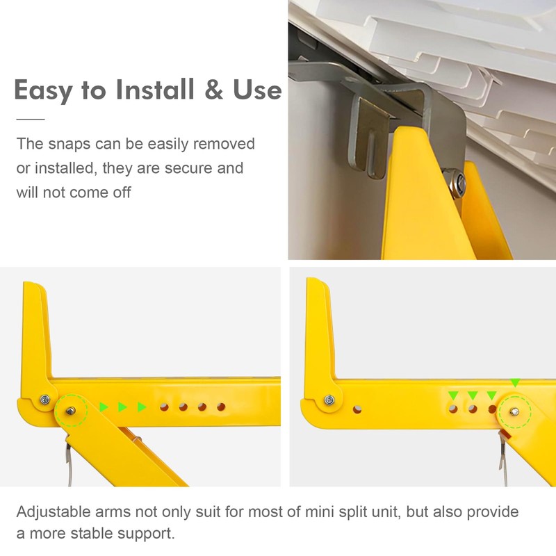 Kodilin Mini Split Wall Mounting Bracket, Heavy-Duty Minisplit Wall Bracket