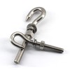 8Pcs M8 Stainless Steel Eye Bolt with Nut and Washers