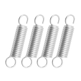 QUETTO Extension Springs, Stainless Steel, Dual Hook Ends, 4 Pieces