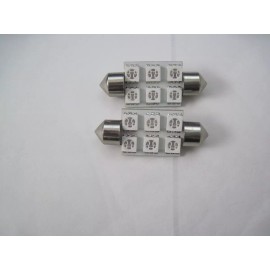 STR 6 pcs Super Green  6-5050 SMD 3-chips 5050 LED 42mm 211 212-2  6413