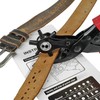 NXTOV Leather Hole Punch Set, Professional Revolving Punch Plier Kit,