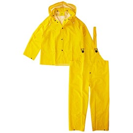 Boss 3PR0300YM Medium Yellow 3-Piece Lined PVC Rain Suit