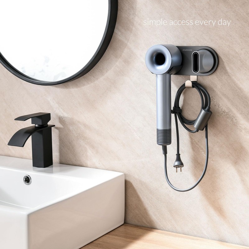 simpletome Hair Dryer Holder Wall Mount for All Magnetic High