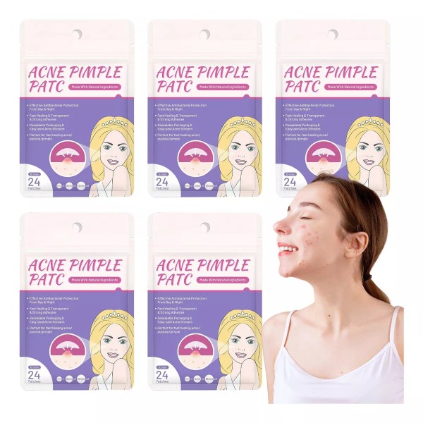 Mafab 120 Parches Acné Espinillas Protege Contaminación 5 Pz F