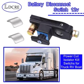 Battery Disconnect Switch 12v, Power Cut Isolator Kill Switchs for Truck RV Boat