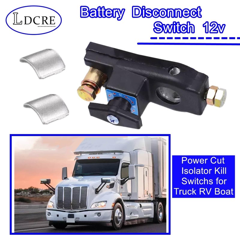 Battery Disconnect Switch 12v, Power Cut Isolator Kill Switchs for