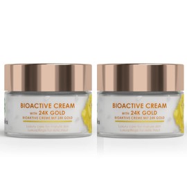 green idea - Gold Cream with 24K Gold - Anti Wrinkle Cream for Mature Skin - Anti-Ageing Moisturising Cream - Face Cream - Pure Gold Particles - 50ml