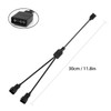 Jstincal 1-to-2 ARGB Splitter Cable, 5V 3-Pin to JST SM