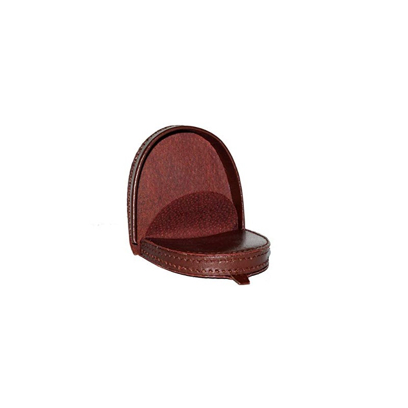 Lorenz Men's Leather Horse Shoe Shape Tray Coin Purse -