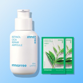 Innisfree Retinol Cica Trace Ampoule / Trouble Pore Pigmentation Hypoallergenic 80ml, 1 piece / 이니스프리 레티놀 시카 흔적 앰플 / 트러블 모공 색소침착 저자극 80ml, 1개