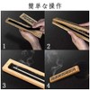 HAUUFENN Incense Holder, Horizontal Wood Incense Burner with Lid, Openwork