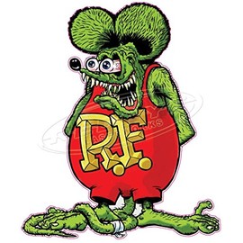 Rat Fink Medium Decal