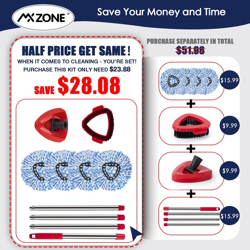 Spin Mop Head Replacement Base Handle for O Ceda Rinse